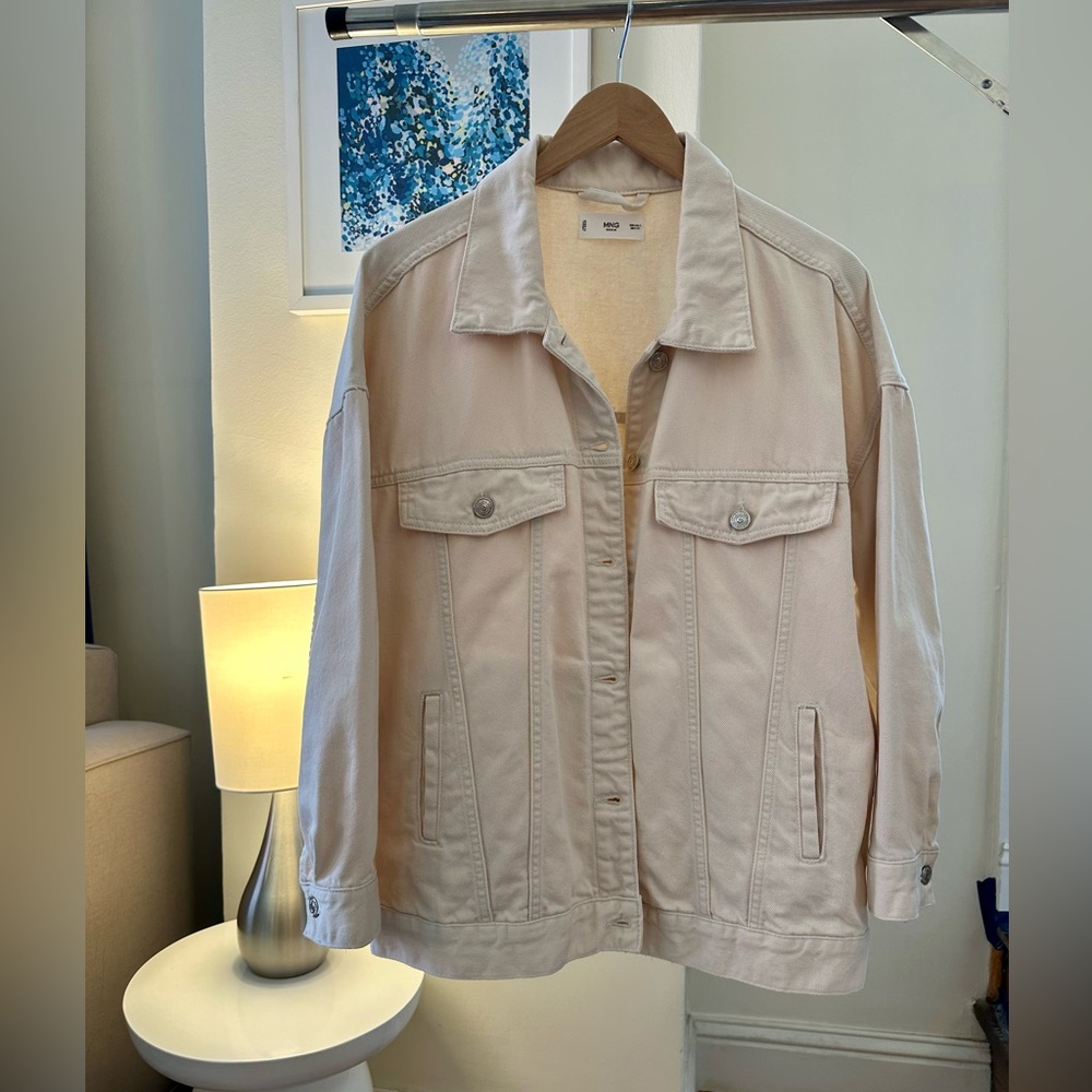Mango Cream Denim Jacket - Picture 2 of 6